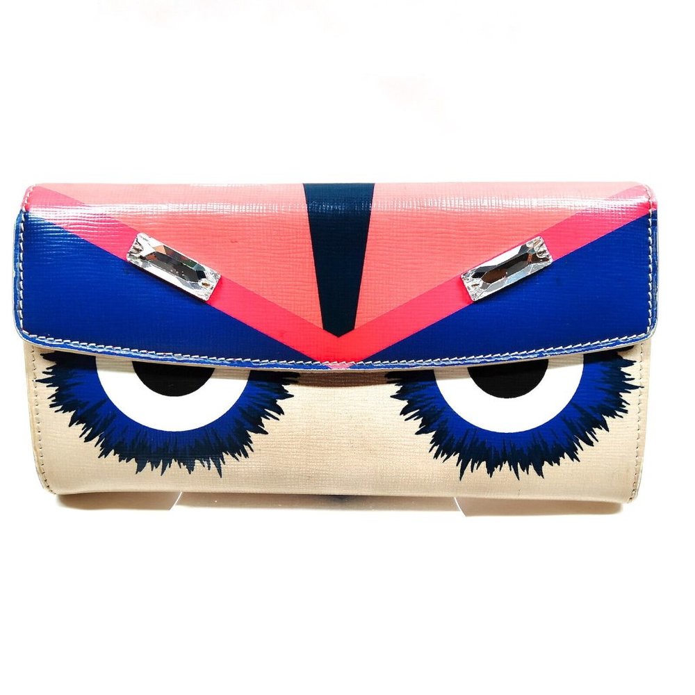 Fendi Monster Long Wallet Multi Color PVC 2255942 - Picture 1 of 8